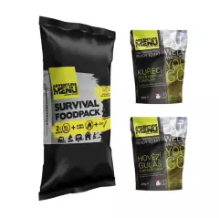 Survival Foodpack MENU I (Hovězí guláš + kuře po zahradnicku s fazolemi)