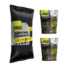 Survival Foodpack MENU IV (Jelení ragů + Kuře Korma)