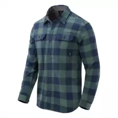 Košile Helikon Greyman Shirt - Nylon Sorona® Blend, Moss Green Checkered