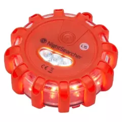 Výstražný LED blikač Nightsearcher PULSAR, 3AAA, červený
