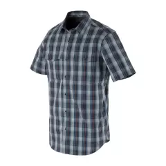 Košile Helikon Covert Concealed Carry Short Sleeve Shirt, Sunset Blue Plaid