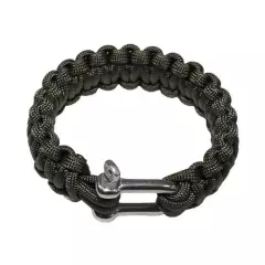 Náramek Paracord MFH 2,3 cm s přezkou, olivový, vel. S