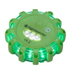 Výstražný LED blikač Nightsearcher PULSAR, 3AAA, zelený