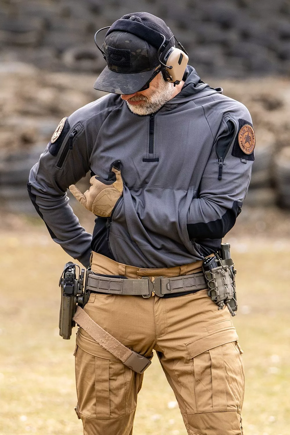 Taktická mikina na střelnici Helikon Range Hoodie 